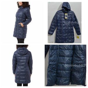 Aventure Ladies' 3/4 Length Puffer Jacket in BLue
